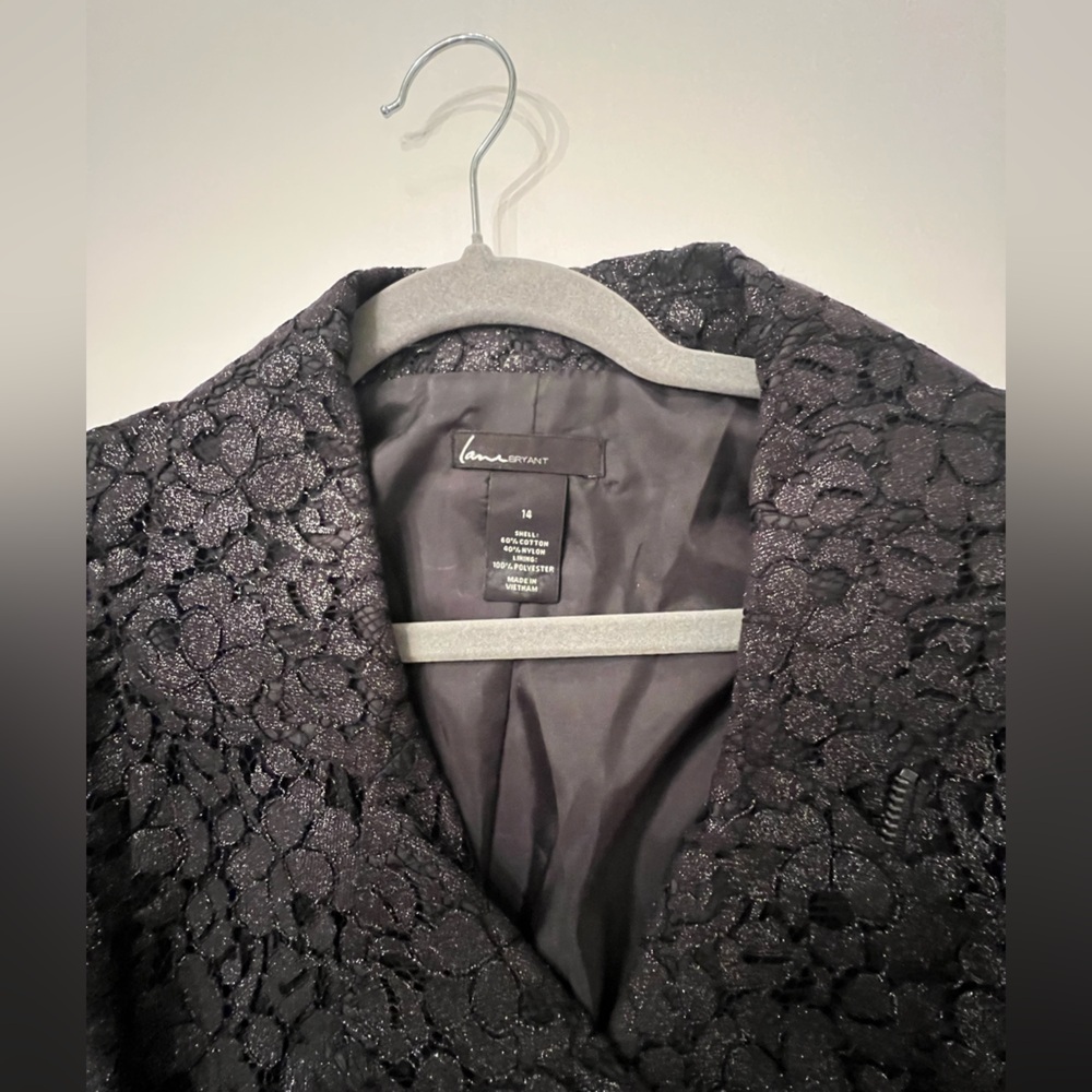 Lane Bryant Black Lace Jacket - Picture 9 of 10